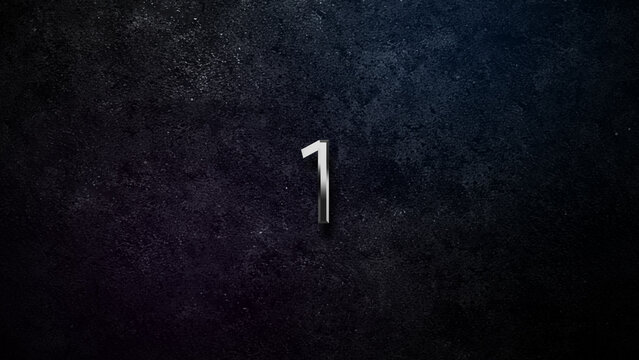 Countdown Dark Rough Wall Surface Texture with Soft Top Spotlight Title Movie Grunge Action Cinematic Trailer Animation Background