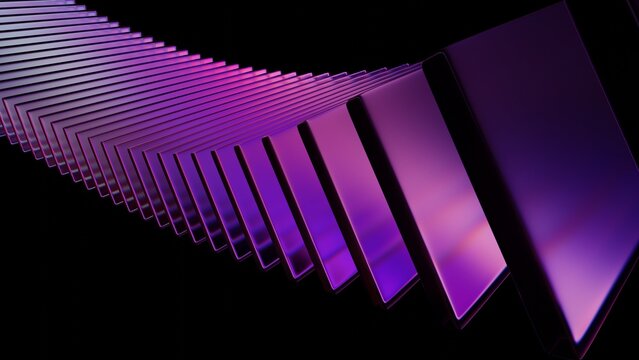 3d render, abstract glass structure, geometric pattern, futuristic background with reflections, transparency design.
