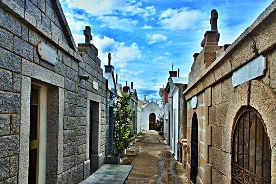 Corsica - view of the cemetery in town Bonifacio