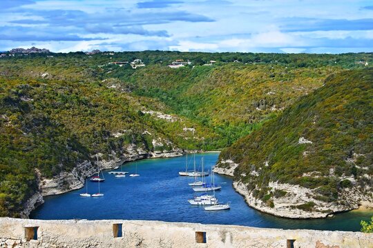 Corsica - view from the walls of Bonifacio