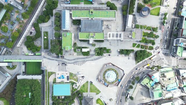 518 전남도청 구전남도청 광주항쟁 광주민주화운동 민주화 유산 유네스코기록유산 옛전남도청 광주 금남로 국립아시아문화전당 ACC 민주광장 항공촬영 드론 aerial view 건물 도시 역사 유적지 근대문화유산 광주광역시 도심 광장 문화재 상징물 민주주의 항쟁지 역사현장 사적지 민주화성지