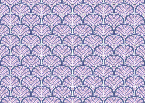 Cute seamless art deco pattern. Modern abstract vector background. Geometric floral texture.