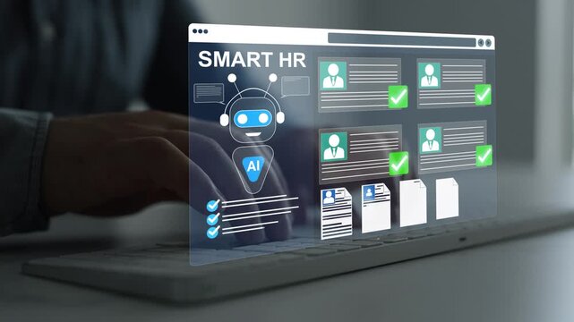 Artificial intelligence recruitment platform automates candidate screening, resume analysis and talent matching. Smart hiring technology improves efficiency, accuracy and workforce selection.