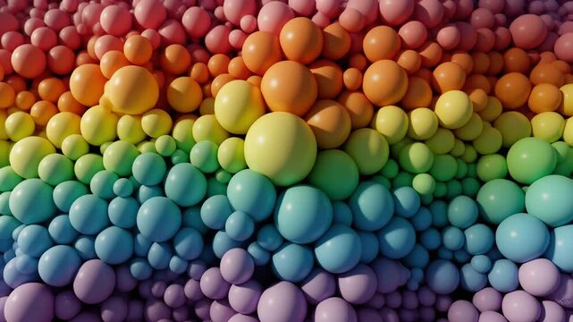 Vibrant Rainbow Bubbles Abstract Texture with Cinematic Lighting in Macro Detail