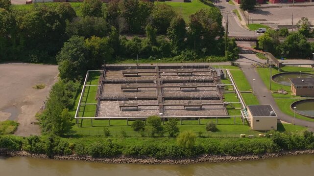 Sewage and water treatment plant in Newburgh New York