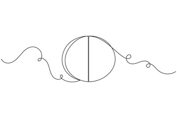 Obraz premium Healthcare tablet medicine sign continuous one line drawing on white background minimalist single art clinical sick and disease recovery wellness symbol editable outline vector illustration