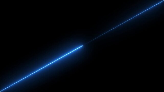 Line saber icon glowing animation,, 4k, video, black, background,