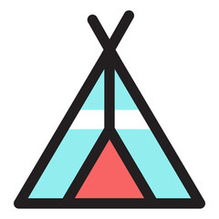 Illustration of camping tent icon transparent background © Rawpixel.com