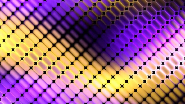 Purple and Yellow Abstract Magic Liquid Glow Neon Texture Background VJ Loop in 4K
