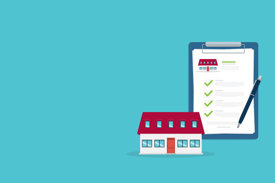 Home Ownership Approval and Residential Property Documentation Illustration