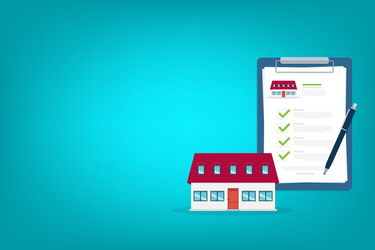 Residential Property Application and Home Approval Checklist Illustration