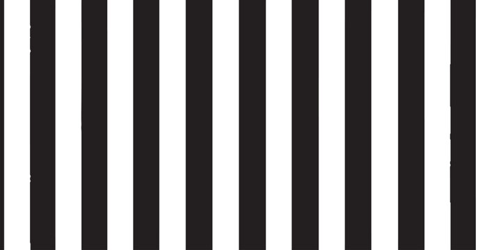 Classic black and white vertical stripe pattern background with bold parallel lines for modern design vector illustration.