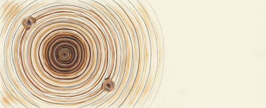 Beautiful Wooden Spiral Pattern Showing Natural Grain Texture Design