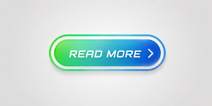 Modern read more button with gradient green to blue color and white arrow