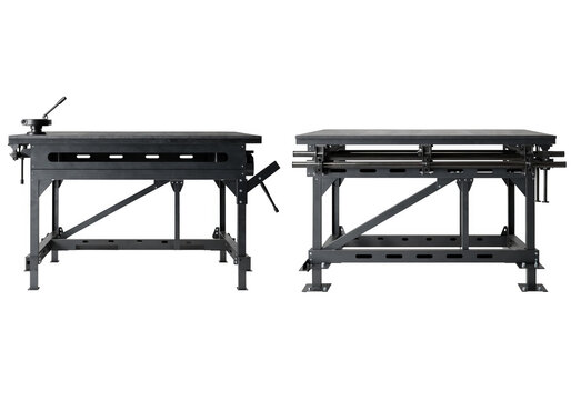Heavy Duty Industrial Work Benches isolated on a transparent background.