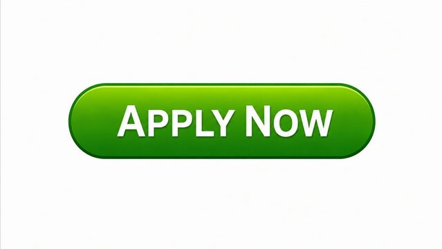Green apply now button with white text on transparent background