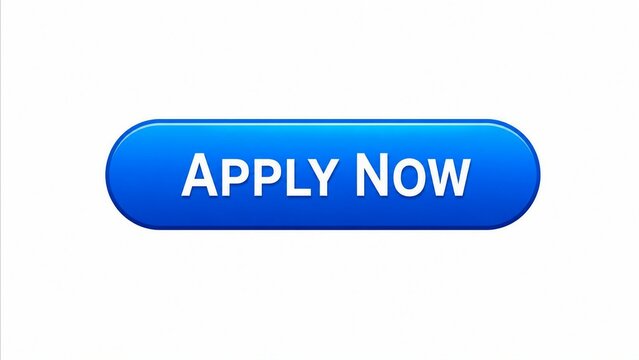 Modern blue apply now button with white text