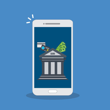 Digital Bank Services and Financial Management on Smartphone
