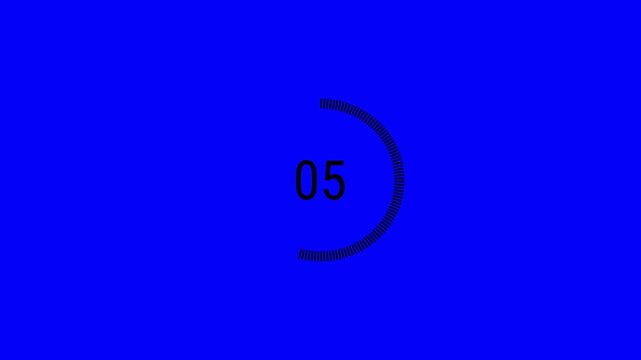 10 Second Circle Countdown Timer Animation from 10 to 0 | Animated Digital Countdown for Special Deals and Promotions