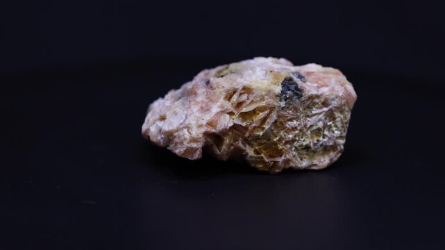baryte mineral from Marocco with black background