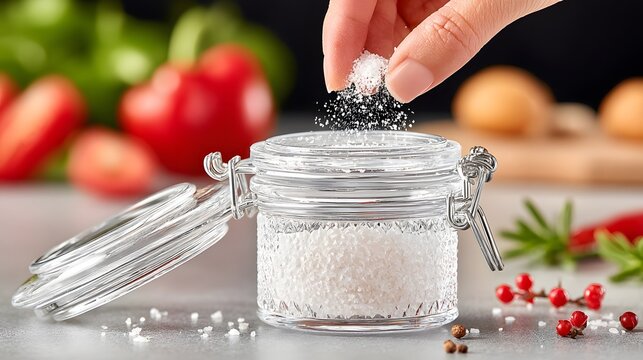 to open a tightly sealed jar in a messy kitchen while ingredients scatter everywhere