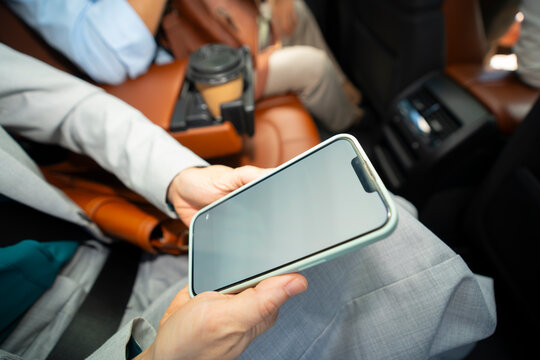 Smartphone Mockup in Car