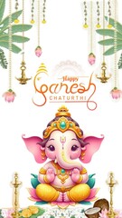 Fototapeta premium ganesh chaturthi wishes