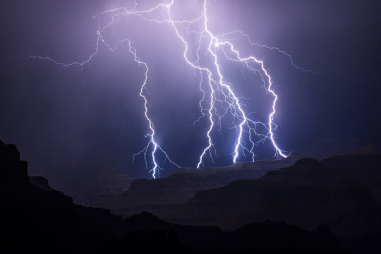 Lightning in the Grand Canyon