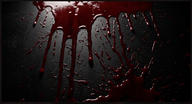 Dark Dripping Blood Splatter Texture