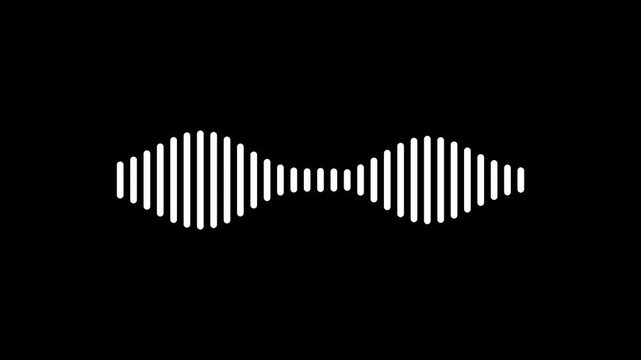 Podcast Audio Waveform Visualizer Animation for Voice Recording and Sound