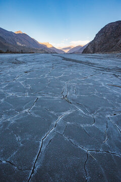Gandak river valley near the village of Martha. Nepal, Himalayan mountains