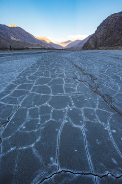 Gandak river valley near the village of Martha. Nepal, Himalayan mountains