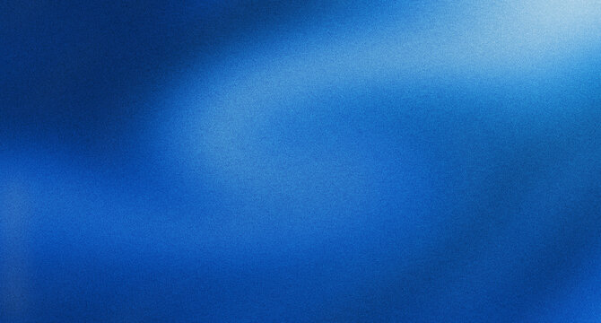 Abstract background grainy texture. Blue gradient mix horizontal background. Modern blue backdrop.