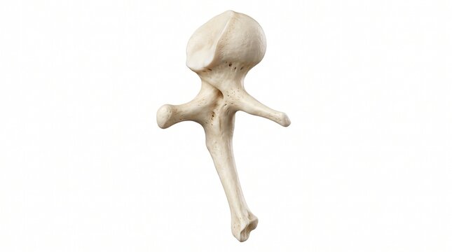 Auditory ossicle bone structure is displayed isolated on a clean white background.