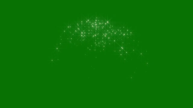 glitter sparkle burst shine twinkle effect, white stars glow animation, fairy dust glitter trail transition glitter stars trail transition on a green screen background, 4 K. stars magic tail