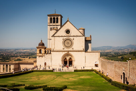 Assisi, the birthplace of Saint Francis. Saint Francis Basilica.