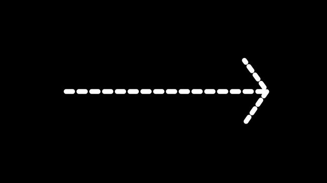 a helpless doth doth arrow icon animation 4k
