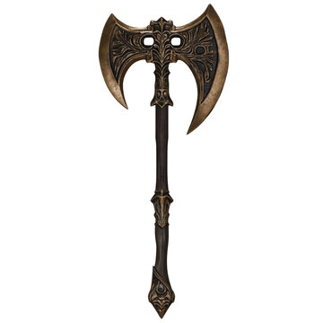 Battle Axe Legendary Fantasy Warrior Weapon Art