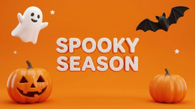 Spooky season halloween pixel art illustration