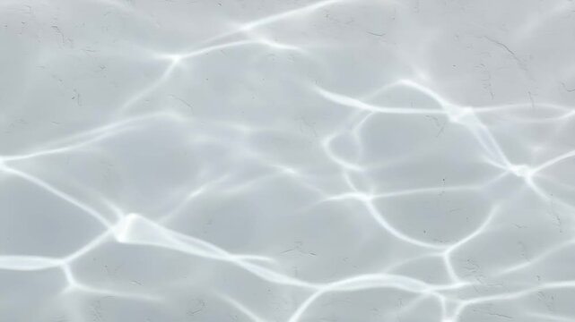 Abstract white water ripple patterns with light refractions, ideal for background textures and design elements