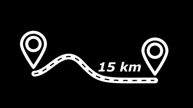 animation in 15 km distance location.