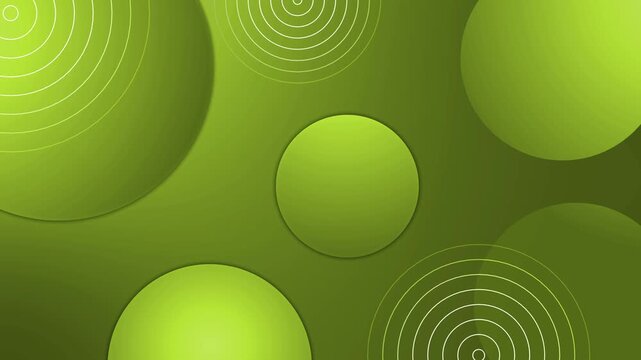 Abstract background with layered circular shapes and concentric ring patterns animation