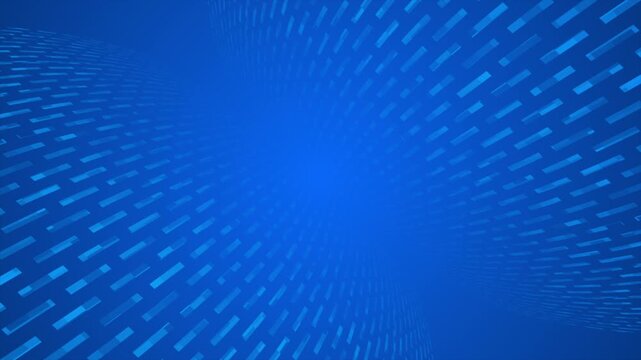 Animated royal blue color rotating rectangular shapes hi tech design loop able futuristic seamless background for presentation