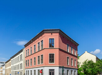 Fototapeta premium Oslo urban street corner building architecture