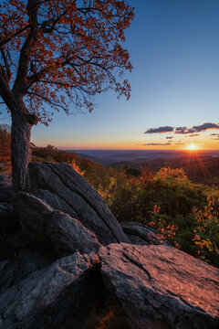 morning view of the appalachian mountains