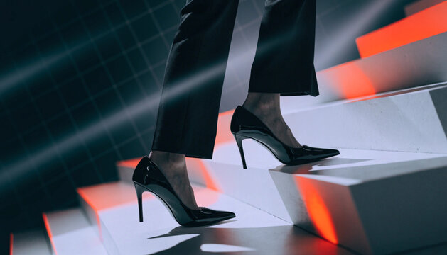 high heels and shoes