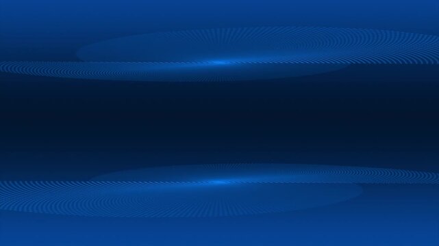 Animated royal blue color rotating circular dots with 3d blank space 3d complex design loop able geometrical background