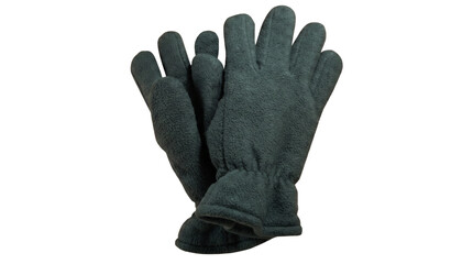 Pair of Dark Grey Fleece Winter Gloves © Nadira