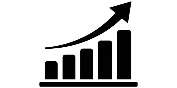 Exponential growth bar chart icon representing business acceleration.