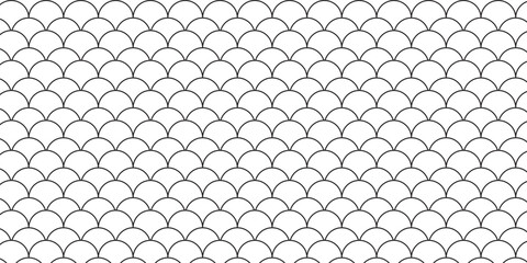 White and Black texture of fish scales. Seamless vector pattern. Nice for wallpaper, banner, fabric, paper, scrapbook, backdrop. © SUSNAWATI
